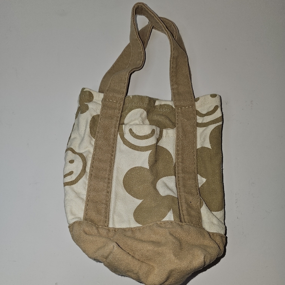 Forever 21 Mini Tote Bag With Smiley Face and Flowers - Picture 6 of 6